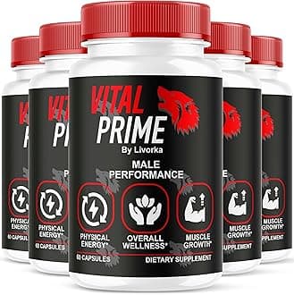 LIVORKA Vital Prime for Men, Advanced Formula, Dietary Supplement Support Capsules for 5 Months, Pack of 5