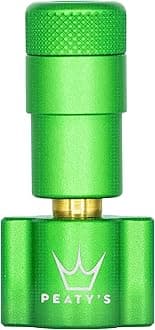 Peaty's CO2 Tyre Inflator Head Only - Unique Compact Straight Line Design for Maximum Airflow & Rapid Inflation, Presta Valve Compatible Bike Tire Pump for Mountain, Road & Gravel Bikes