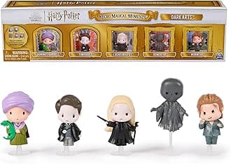 Harry Potter, Micro Magical Moments Dark Arts 5-Pack Figures Set & Display Cases (Amazon Exclusive), Kids Toys for Ages 6 and up