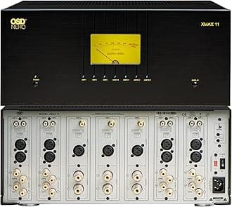 OSD Audio Nero XMAX11 Class A/B 11-Ch Home Theater Amplifier, 3X 310W + 8X 135W, 2X Toroidal Transformers, XLR/RCA Inputs