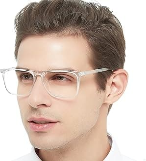 OCCI CHIARI Extra Strong Reading Glasses 6.0+ Wide Frame Readers Men (6.0 5.0 4.0 1.0 1.5 2.0 2.5 3.0 3.5)