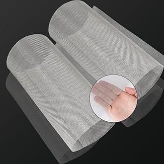 Valchoose 2PACK Stainless Mesh Screen 12”X24”(305mmX610mm), 20 Mesh 304 Steel Woven Wire Mesh, 1mm Hole Sturdy Easy to Cut Never Rust for Window Screen, Vent, Cage, Garden