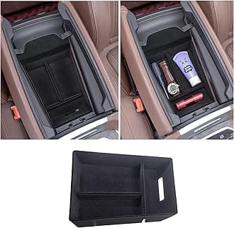 Flocking Material Center Console Organizer Tray Compatible with BMW X5 G05 X7 G07 (2019-2025) and X6 G06 (2020 2021 2022 2023 2024 2025) Accessories Flocked Interior Armrest Insert Storage Box