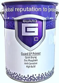 Guard EP - Anti Corrosion Quick Drying High Build Zinc Phosphate Metal Primer Paint Red Oxide & Grey Oxide 5 Litres & 20 Litres (10 Litres (2x 5L), Red Oxide)