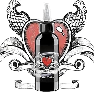 BAODELI Black Tattoo Ink for Human Skin - and Vegan-Friendly Tattoo Ink for Professional Body Arts, Bottle (120ML)