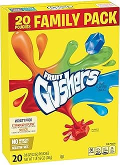 Gushers Strawberry Splash & Tropical Flavors, 16 oz, 20Count (Pack of 6)
