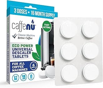 Descaling Tablets Pack of 6. Coffee Machine Descaler Tablets. Compatible with Jura, Mellita, Siemens, Phillips and Saeco. Remove Limescale & Build-up. Complete the Barista Kit