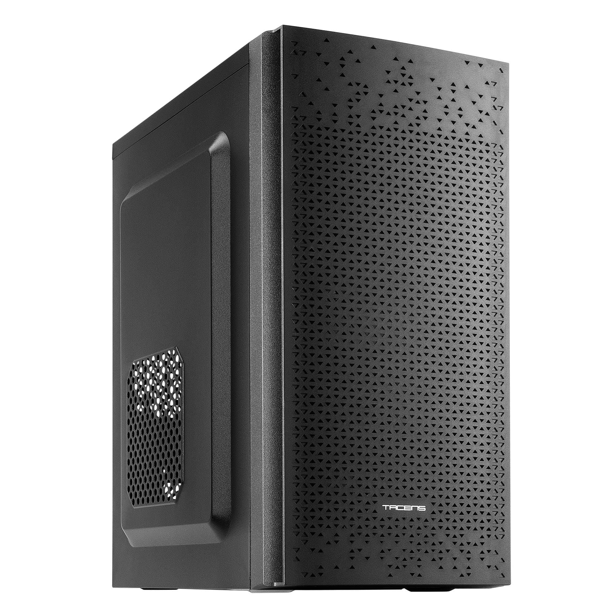 AC6, Compact Micro ATX PC Case, Front Mesh Cooling, USB 3.0, Black