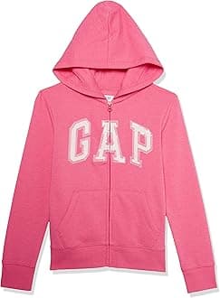 GAP girls Logo Fz Hooded Sweatshirt