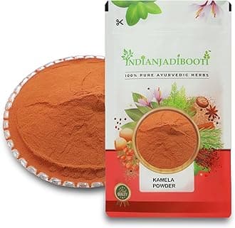 IndianJadiBooti Kamila Powder (100g) | Pure Mallotus Philippensis | Kamela/Kampillaka | Ayurvedic Herb for Gut Cleanse & Skin Wellness | Natural Red Dye | Edible Grade
