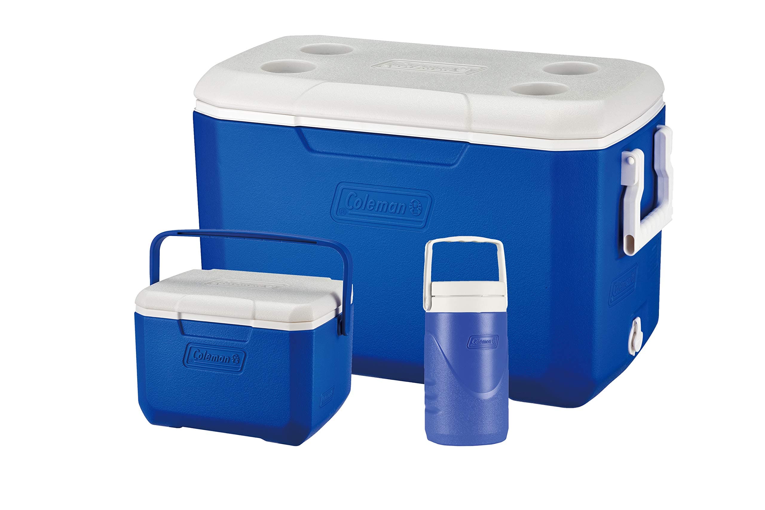 Cool Box Combo, 3 x high-performance cooler boxes, capacities 46 L, 4.7 L and 2 L Jug