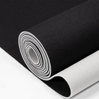 Auto Headliner Fabric 74" L × 60" W Mesh Type with Foam Backing - Tube Packaging - Black Interior Replacement Material for Car/Truck/SUV/RV Roof - Home Repair/DIY Headliner Material