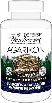 Host Defense Agarikon Capsules - Immune System Support Supplement - Mushroom Supplement to Aid Immune Functions & Cell Strength - Herbal Dietary Supplement - 120 Capsules (120 Servings)*