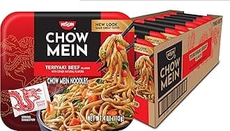 Chow Mein Noodles, Teriyaki Beef, 10g Protein, 4 Ounce (Pack of 8)