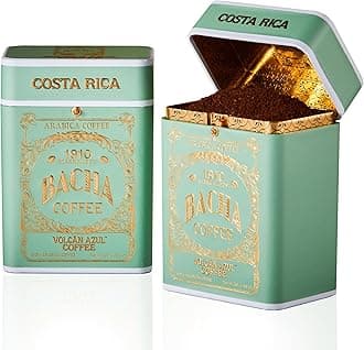 Bacha Coffee | Volcán Azul Single Origin, Ground Beans Medium Roast, 100% Arabica Specialty Coffee, 250g Signature Nomad Collection, Gift Box