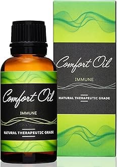 – Comfort Oil: Immune – Natural Essential Oils Blended for Immune Support & Wellness - Steam, Inhale, Diffuser Use