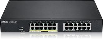 Zyxel24-Port PoE Gigabit Switch | Smart-Managed | 12x PoE+ Ports @130W | Optional Nebula Cloud | Rackmount [GS1915-24EP]