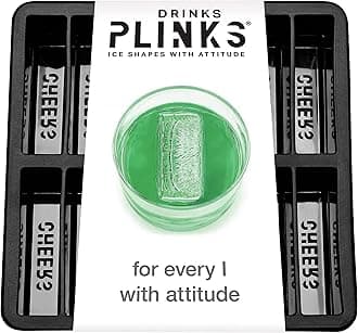 DRINKSPLINKS Silicone Ice Cube Mold Tray - Custom Letter i. Personalized Monogram Big Ice Cube Molds for Whiskey, Bourbon, Cocktails, and Customized Gifts with Initials. Alphabet Molds for Every Name.