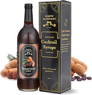 Liquid Alchemist Tamarind Syrup for Cocktails - Real Ingredients Make our Tamarindo Syrup the Perfect Spicy Margarita Mix - Made Fresh with All Natural Tamarind Concentrate (25.4 oz)