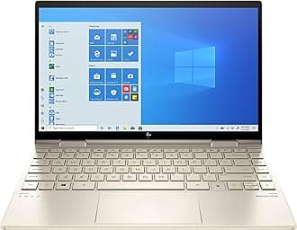 HP 2020 Envy x360 2-in-1 13.3" FHD IPS Touchscreen Laptop Intel Evo Platform 11th Gen Core i7-1165G7 8GB Memory 512GB SSD Pale Gold - Backlit Keyboard -Fingerprint Reader -Thunderbolt - WiFi 6