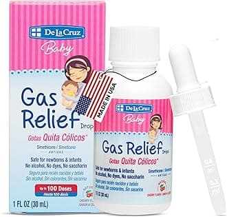 De La Cruz Gas Drops for Babies - Quita Clicos Infant Gas Relief Drops with Simethicone - Safe Colic Drops for Newborns 1 FL. OZ. (30 mL)
