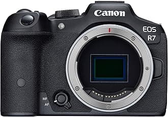 EOS R7 Body - 32.5 MP APS-C CMOS Sensor - Dual Pixel CMOS AF II - In-Camera Compositing - UVC/UAC Compatible
