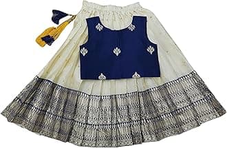 FELIZ THE DESIGNER STUDIOBaby Girl's Readymade South Indian Pattu Pavadai Lehenga Choli For Kid's