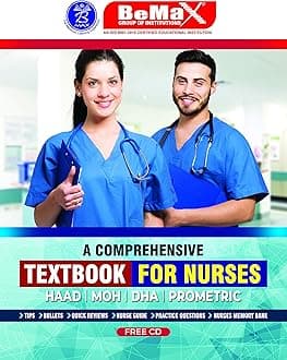 A COMPREHENSIVE TEXTBOOK FOR NURSES HAAD,MOH,PROMETRIC EXAMS