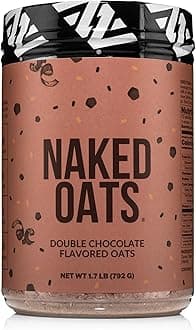 Oats - Double Chocolate Overnight Oats, 20g Grass-Fed Protein, Gluten-Free Oatmeal Instant Breakfast or Shake, High Protein Oatmeal, High Fiber Breakfast Shake, Non GMO, No Soy - 12 Servings