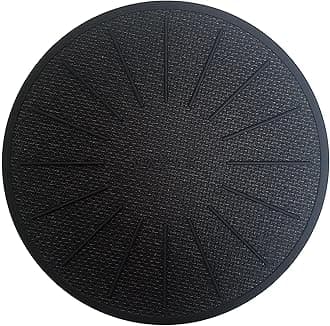 Lazy K Induction Cooktop Mat - Silicone Fiberglass Scratch Protector - for Magnetic Stove - Non Slip Pads to Prevent Pots from Sliding During Cooking_ Black (6.2inches)