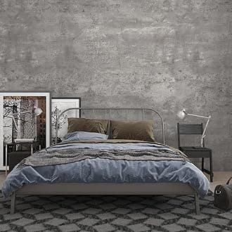 24"×354" 3D Wide Concrete Wallpaper Peel and Stick Light Grey Concrete Cement Contact Paper Vinyl Wrap Stained Matte Texture Self Adhesive Wall Sticker Paper for Countertops Bedroom Garage Coffee Room