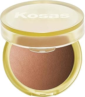 Kosas - Sun Show Glowy Warmth Baked Bronzer Contour Powder for Cheekbones, Nose and Jaw - Enriched with