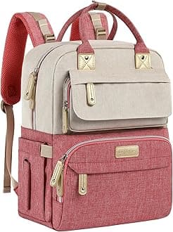 Diaper Bag Backpack, Baby Girl Diaper Bag, Large Diaper Bag Backpack Gift for Girls, Baby Diper Backpack for Travel with Insulated Pockets and Stroller Straps