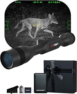 ATN X-Sight 5 Ultra HD 4K+ Smart Day & Night Vision Scope with Built-in Ballistic Calculator | One Shot Zero, Recoil Activated Dual Stream Video, Slow Motion 240 FPS | Exclusive Signature Series Kit