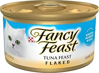 Purina Fancy Feast Wet Cat Food Flaked Tuna Feast - (Pack of 24) 3 oz. Cans