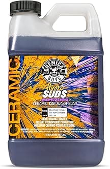 Chemical Guys HydroSuds Ceramic Shine High Foaming Car Wash Soap - Foam Cannon Soap, Works with Foam Guns or Bucket Washes Safe for Cars, Trucks, Motorcycles, RVs, & More, Berry Scent - 64 fl oz