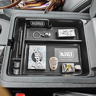 Center Console Organizer Compatible with Honda Pilot 2023 2024 2025 / Ridgeline 2024 2025 / Passport 2024 2025 2026 Interior Accessories Insert Armrest Storage Box Tray, Black