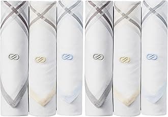 Symbol Premium Men's Cotton White Handkerchief (Available in Combo Packs)