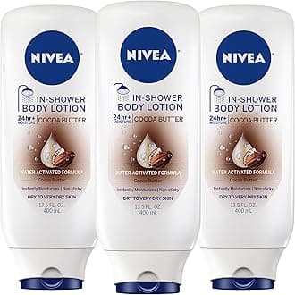 Nivea Body Cocoa Butter In Shower Lotion, Lotion for Dry Skin, 13.5 Fl Oz (Pack of 3)