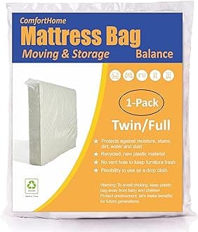 ComfortHome Mattress Bag for Moving and Storage, Medium Weight, Fits Twin/Full Size