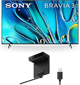 Sony 85 Inch 4K Ultra HD TV BRAVIA 3 LED Smart Google TV with Dolby Vision HDR and Exclusive Features for PlayStation®5 (K-85S30), 2024 Model BRAVIA CAM (CMU-BC1)
