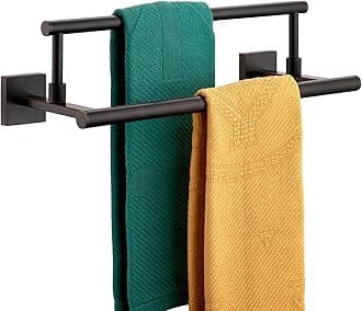 KOKOSIRI Hand Towel Bar 16-Inch Towel Holder Bathroom Rack for Bath Cabinet Towel Rails Oil Rubbed Bronze Stainless Steel B5009ORB-L16