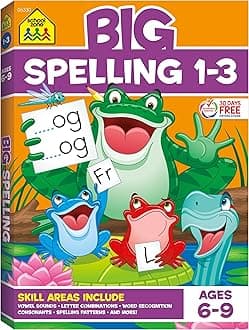 School Zone Big Spelling 1-3 Workbook