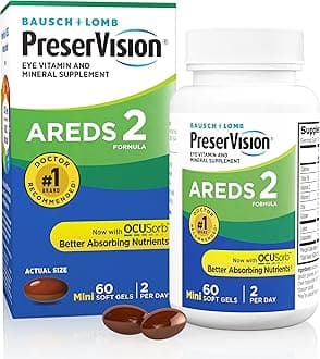PreserVision Eye Vitamin and Mineral Supplement, Areds 2 Formula, 60 Count
