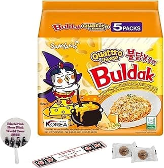 Samyang Quattro Cheese Hot Chicken Flavored BULDAK Ramen 5 Count 145 grams