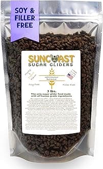 Wholesome Balance Sugar Glider Food - Honey & Yogurt | 3 lbs of Premium Dense Food for Sugar Gliders and Small Animals - 4 Months Supply