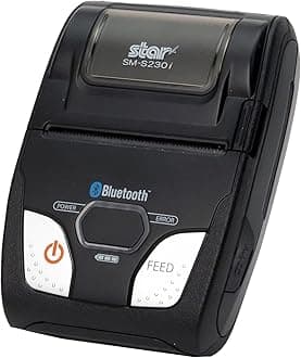 SM-S230i Compact and Portable Bluetooth/USB Receipt Printer with Tear Bar - Supports iOS, Android, Windows