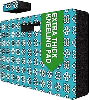 Extra Thick Kneeling Pad — Heavy Duty, Extra Large Foam Kneeler Mat for Gardening,Bathing Baby, Workout Supplies,Water & Dirt Resistant, Lightweight, Lake Blue Teal