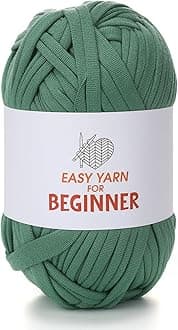 Sponsored Ad - T-Shirt Yarn for Crocheting & Knitting - Chunky Thick Yarn for Bags, Blankets, Cushions, Slippers & More - 100g (3.5oz), DIY Handmade Knitting Gift