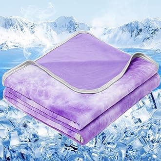 inhand Cooling Throw Blanket (50"x60"), Cooling Blankets for Hot Sleepers, Absorbs Heat to Keep Adults Cool for Summer Nights Sweats, Thin Cold Lightweight Blanket for Couch Bed, All Season Use